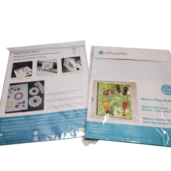 New Silhouette Window Cling Material & Image Transfer Sheets Arts & Crafts - Picture 12 of 13